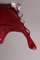 Concha para maceta grande de cristal de Murano rojo fuego, Imagen 3
