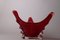 Large Fire-Red Murano Glass Potting Shell 10