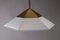 Hexic Pendant Lamp in Glass and Brass by J.T. Kalmar, 1980s 7