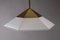 Hexic Pendant Lamp in Glass and Brass by J.T. Kalmar, 1980s, Image 7