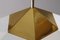 Hexic Pendant Lamp in Glass and Brass by J.T. Kalmar, 1980s 5