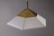 Hexic Pendant Lamp in Glass and Brass by J.T. Kalmar, 1980s, Image 9