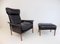 Leather Chair with Ottoman by Hans Olsen, 1960, Set of 2 2