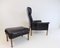 Leather Chair with Ottoman by Hans Olsen, 1960, Set of 2 16