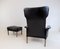 Leather Chair with Ottoman by Hans Olsen, 1960, Set of 2 12