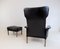 Leather Chair with Ottoman by Hans Olsen, 1960, Set of 2, Image 12