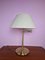 Lámpara de mesa vintage con brazo articulado de latón de Solken, años 70, Imagen 1