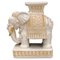 Portavasi vintage con elefante in ceramica beige, anni '70, Immagine 3