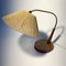 Mid-Century Swiss Table Lamp in Teak and Brass by Frits Muller for Temde Leuchten, 1970s 10