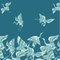 Aironi Blue Fabric Wall Covering by Chiara Mennini for Midsummer-Milano, Image 1