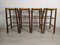Vintage Country Straw Bar Stools, 1960s, Set of 4 5