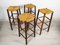 Vintage Country Straw Bar Stools, 1960s, Set of 4, Image 3