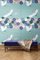 Revêtement Mural en Tissu Bleu Clair Flowers and Storks par Chiara Mennini pour Midsummer-Milano 2