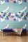 Flowers and Storks Light Blue Fabric Wall Covering by Chiara Mennini for Midsummer-Milano, Image 2