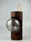 Vintage Wall Lamp in Wood and Glass from Temde, 1970s 1