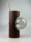 Vintage Wandlampe aus Holz & Glas von Temde, 1970er 13