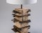 Lámpara de mesa brutalista hecha a mano de concreto y metal, 2020, Imagen 3