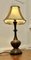 Lámpara de mesa bulbosa grande de cobre en relieve, años 30, Imagen 4