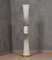 Weiße Stehlampe aus Muranoglas & Carrara Marmor, 1970 5