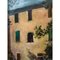 Pedroni, Country House with Garden, 1920s, Oil on Canvas, Framed 8