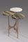 Mesa auxiliar hecha a mano de bronce con superficies de mármol de varios niveles, 2022, Imagen 5