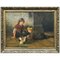 Van Barren, Niños y conejos, 1871, óleo sobre tabla, enmarcado, Imagen 2