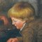 Van Barren, Children and Rabbits, 1871, Öl auf Holz, gerahmt 7