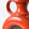 Vase Fat Lava Orange et Rouge, 1970s 6