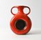 Orange & Red Fat Lava Vase, 1970s 1