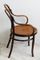 Large Bent Wood Armchair with Floral Seat, 1910s 7