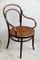 Large Bent Wood Armchair with Floral Seat, 1910s 5