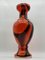 Vase aus mundgeblasenem Opalglas in Rot & Schwarz von Carlo Moretti, Italien, 1970er 6