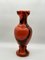 Vase aus mundgeblasenem Opalglas in Rot & Schwarz von Carlo Moretti, Italien, 1970er 9
