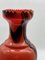 Vase aus mundgeblasenem Opalglas in Rot & Schwarz von Carlo Moretti, Italien, 1970er 10