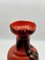 Vase aus mundgeblasenem Opalglas in Rot & Schwarz von Carlo Moretti, Italien, 1970er 5