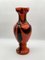 Vase aus mundgeblasenem Opalglas in Rot & Schwarz von Carlo Moretti, Italien, 1970er 7