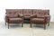 Vintage Leatherette Living Room Set, Former Czechoslovakia, 1970s, Set of 3 8