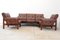 Vintage Leatherette Living Room Set, Former Czechoslovakia, 1970s, Set of 3 3