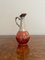 Edwardian Cranberry Glas Weinkaraffe, 1910er 5