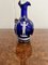 Mary Gregory Blue Glass Decanter, 1860s, Image 4
