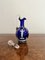 Carafe Mary Gregory en Verre Bleu, 1860s 2