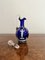 Mary Gregory Blue Glass Decanter, 1860s, Image 2