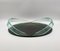 Transparent Curved Black Glass Tray Curved in the style of Fontana Arte, Italy, 1970s 1