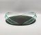 Transparent Curved Black Glass Tray Curved in the style of Fontana Arte, Italy, 1970s, Image 1