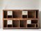 Industrial Wooden Shelf with Four Drawers and Shelves 9