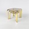 Brass and Smoked Glass Nesting Tables, 1970s, Set of 3 4