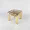 Brass and Smoked Glass Nesting Tables, 1970s, Set of 3 3