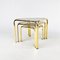 Brass and Smoked Glass Nesting Tables, 1970s, Set of 3 5