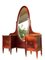 Modernist Dressing Table in Beech and Mahogany-Coloured fruitwood, 1930s, Image 1