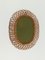 Italian Oval Mirror in Cane and Rattan, 1960s 13